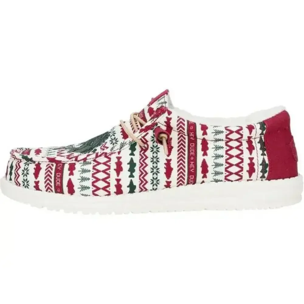 Hey Dude Wally Merry Fishmas 43485-6WE Men's Multi Slip On Casual Shoes NIN352